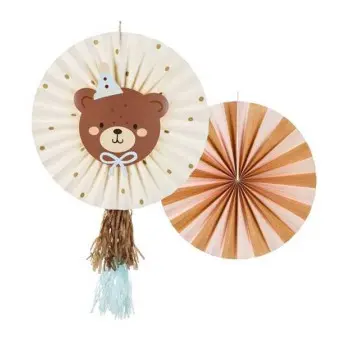 P/2 ABANICO DEC.OSO AZUL