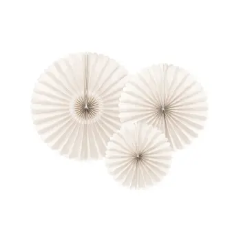 P/3 DECO ABANICO CREMA