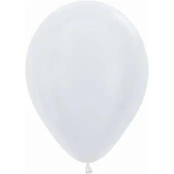 B/50 GLOBOS R.12 SATIN BLANCO