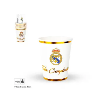 P/8 VASO REAL MADRID CUMPLEAÑO