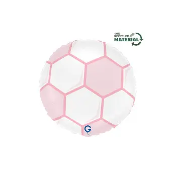 GLOBO 18"BALON FUTBOL ROSA