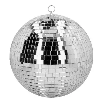 BOLA DISCO PLATA 30CM