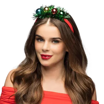 DIADEMA BOLAS NAVIDAD