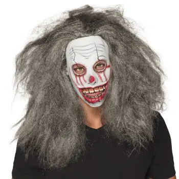 MASCARA PAYASO ZOMBIE C/PELO