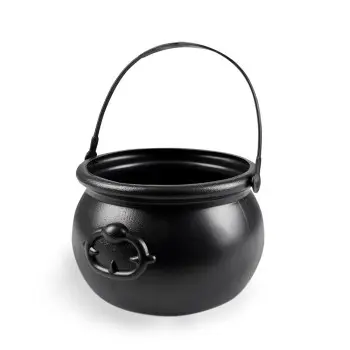 CALDERO BRUJA 13X19CM NEGRO