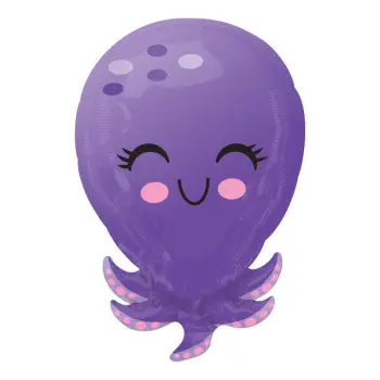 GLOBO FORMA PULPO VIOLETA
