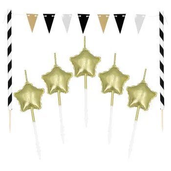 SET VELAS ORO+DEC.TARTA