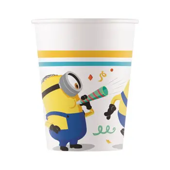 P/8 VASO PAPEL MINION