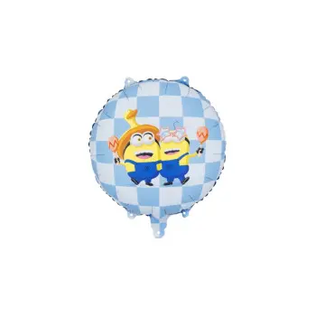 GLOBO 18"MINIONS CUADROS