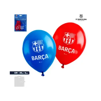 P/6 GLOBOS LATEX F.C.BARCELONA