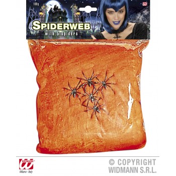 Telaraña Naranja 100G 5 Arañas