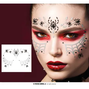 ADHESIVO FACIAL ARAÑAS+TELA