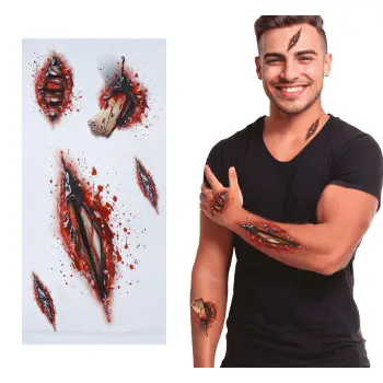 TATUAJES ADHES.HERIDA ABIERTA
