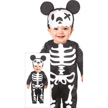 DISF.BEBE RATON SKELETON18-24
