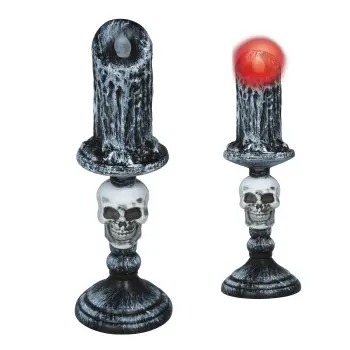 CANDELABRO CALAVERA C/LUZ 26CM
