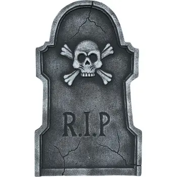 LAPIDA RIP CALAVERA 55X34CM