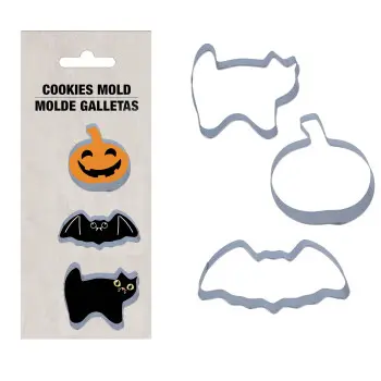 P/3 MOLDE GALLETAS HALLOWEEN