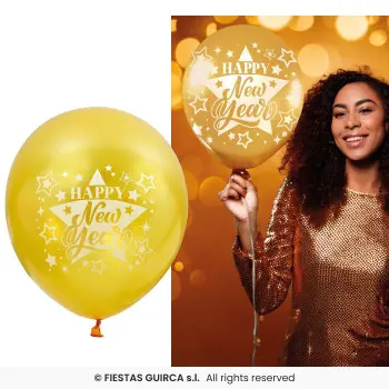 P/10 GLOBO ORO HAPPY NEW YEAR