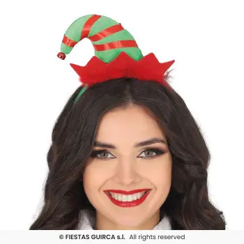 DIADEMA GORRITO ELFO NAVIDAD