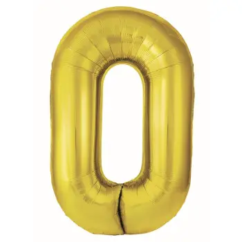 GLOBO Nº0 ORO 86CM