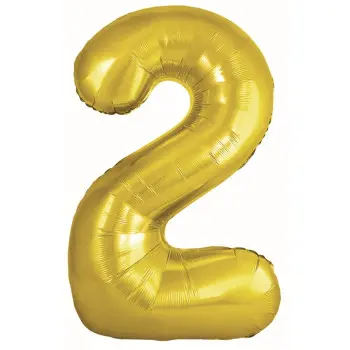 GLOBO Nº2 ORO 86CM