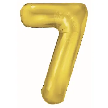 GLOBO Nº7 ORO 86CM
