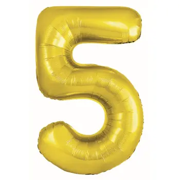 GLOBO Nº5 ORO 86CM