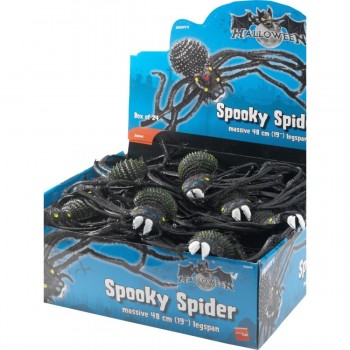 Araña Espeluznante Negra 48Cm