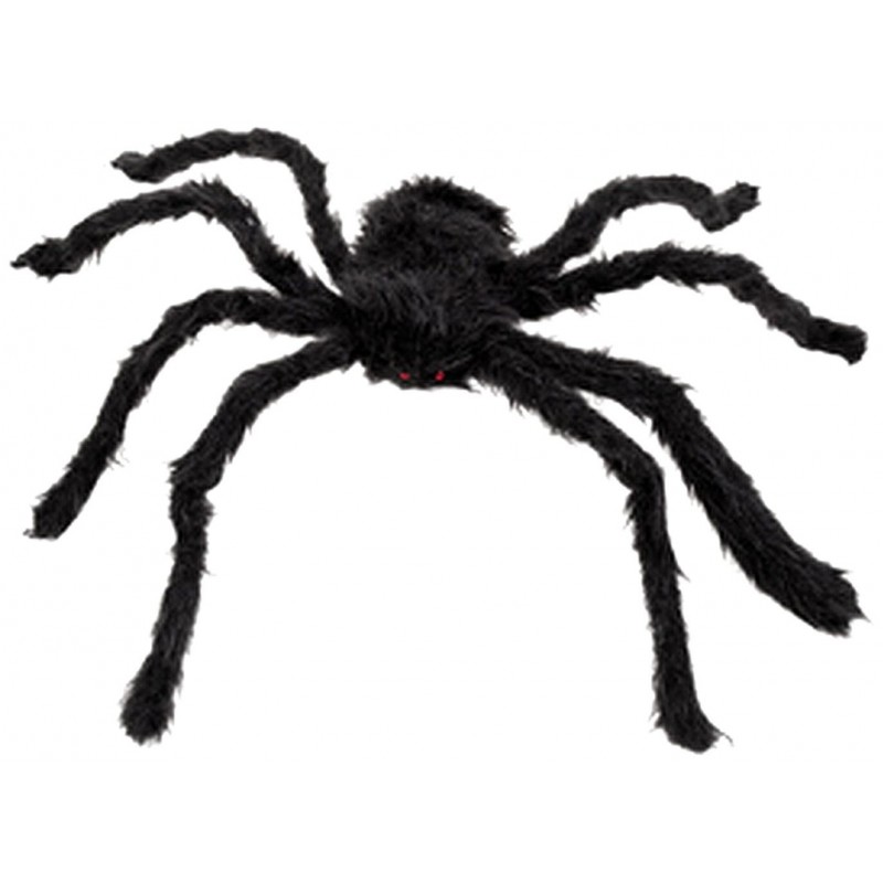 Araña Peluda Negra 50X56cm Araña Peluda Negra 50X56cm