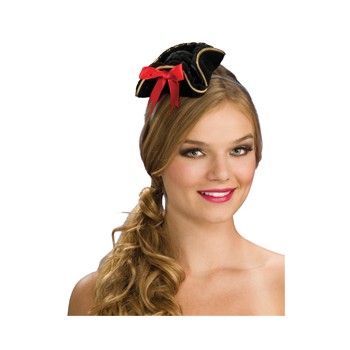 MINI SOMBRERO BUCANERO NEGRO