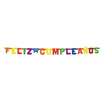 Guirn.Feliz Cumpleaños Fluor