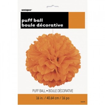 Colg.Pompon Naranja 40Cm