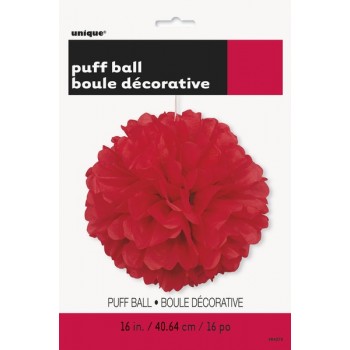 Colg.Pompon Rojo 40Cm