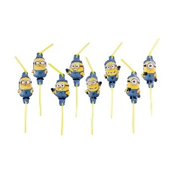 P/8 Pajitas Deco.Minions