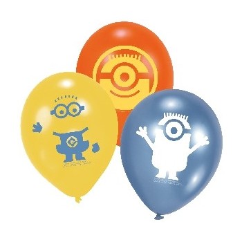 P/6 Globo Latex Minions 9"