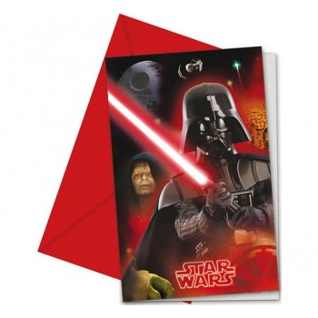 P/6 Invit.C/Sobre Star Wars