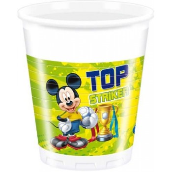 P/8 Vasos Mickey Goal