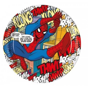 P/8 Plato 23Cm Spiderman Comic