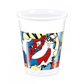 P/8 Vasos Spiderman Comic