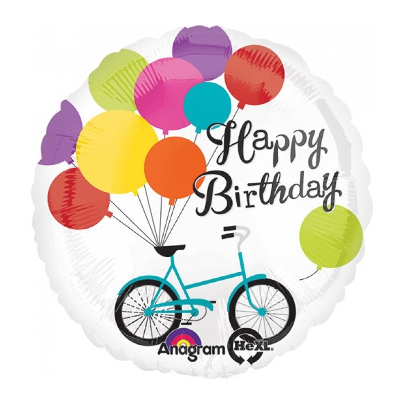 Globo Happy Bday Bike Tumbo Globo Happy Bday Bike Tumbo