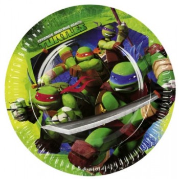 P/8 Platos 23Cm Tortugas Ninja