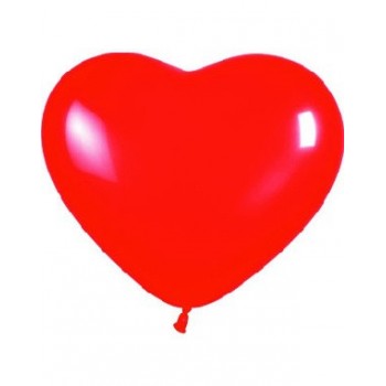 P/50 Globos Corazon Rojo Nº16
