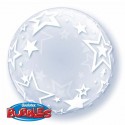Globo Burbuja Estrellas Blanca