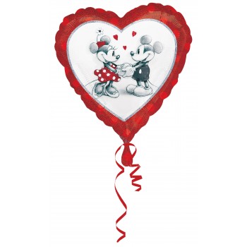 Globo Corazon Holog.Mickey+Min
