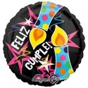 Globo 18"Feliz Cumple Vela/Est Globo 18"Feliz Cumple Vela/Est