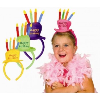 Diadema Happy Birthday Velas