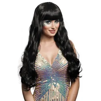 Peluca Oceana Negra Larga Onda