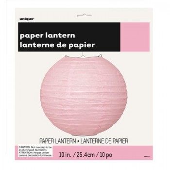 Farol Papel Rosa Pastel 25Cm