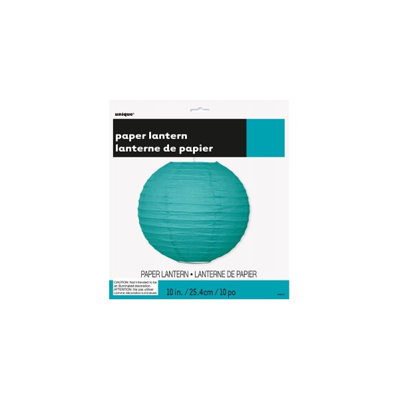 Farol Papel Turquesa 25Cm Farol Papel Turquesa 25Cm