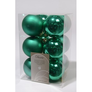 C/12 BOLA 60MM VERDE ESMERALD